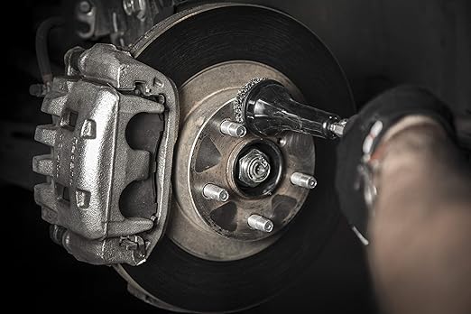 Steelman Hub and Rotor Polishing Kit with Storage Case, Nylon Pads, Fits 3/8 and 1/2-inch Drills, 1/2-inch Impact Wrenches, and Includes a 3/8-inch Adapter for Low-Speed Tire Buffer