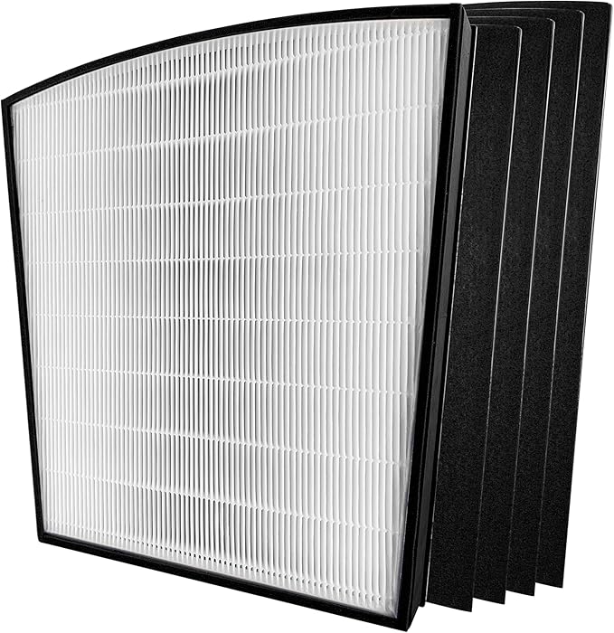 LP-HF550 True HEPA Replacement Filter Compatible with Air Purifier LP550TH and LP550THP, includes H13 HEPA Filter and 4 Pre-Filters, Compare to Part# LP-HF550
