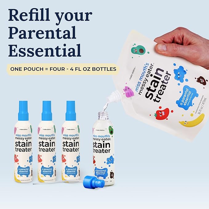 Miss Mouth's Messy Eater Stain Treater Refill Ready Bundle and Stain Pens
