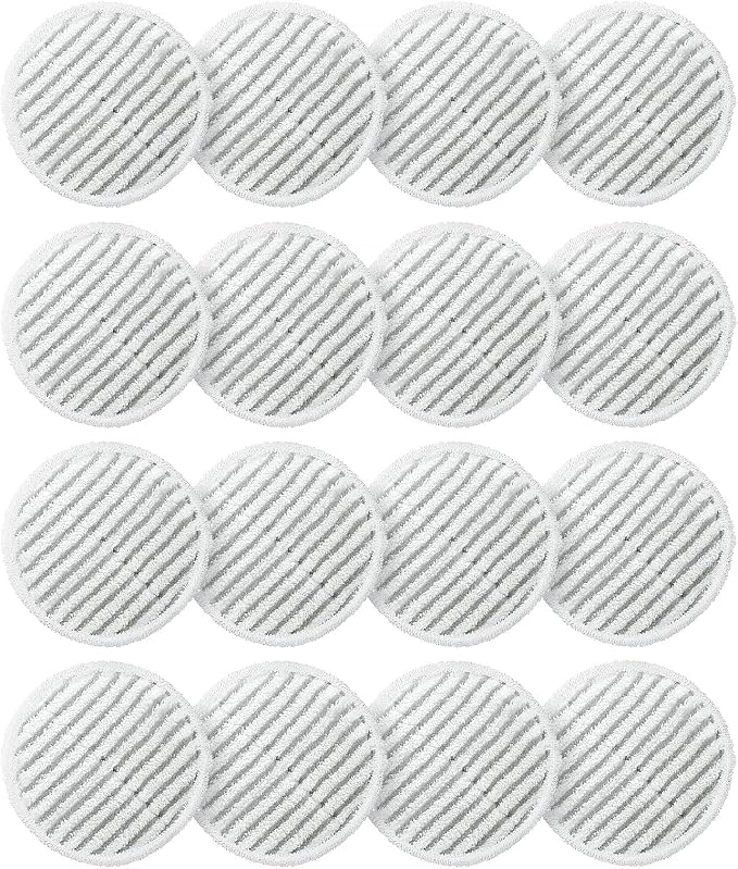 AIR U+ 16 Pack Replacement Steam Mop Pads for Shark S8201 S7001 S8001 S7201 S7000AMZ S7000 S7005 S7020 S7001C Steam Mop, Steam & Scrub All-in-One Scrubbing and Sanitizing, Dirt Grip Scrub Washable Pad
