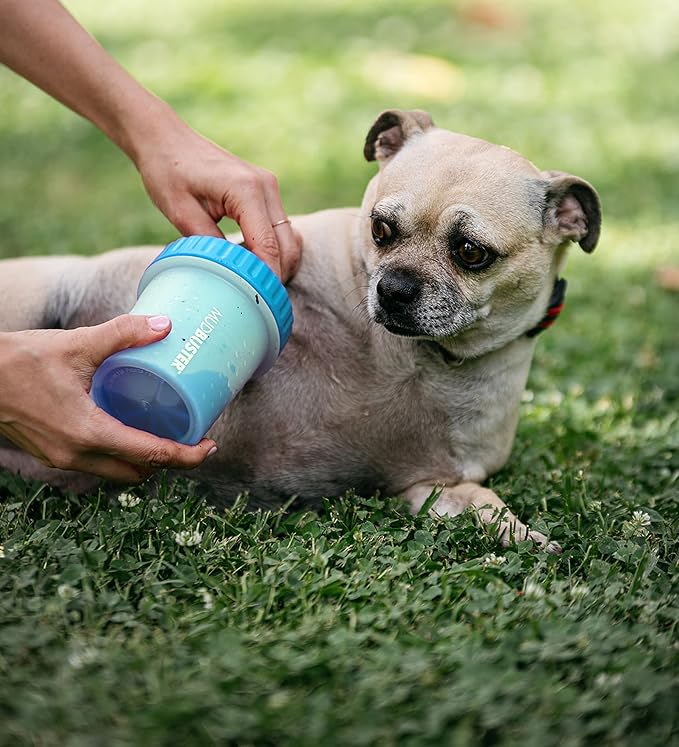 Dexas MudBuster Portable Dog Paw Cleaner - Premium Quality, Blue, Small Size for Pet Supplies and Accessories
