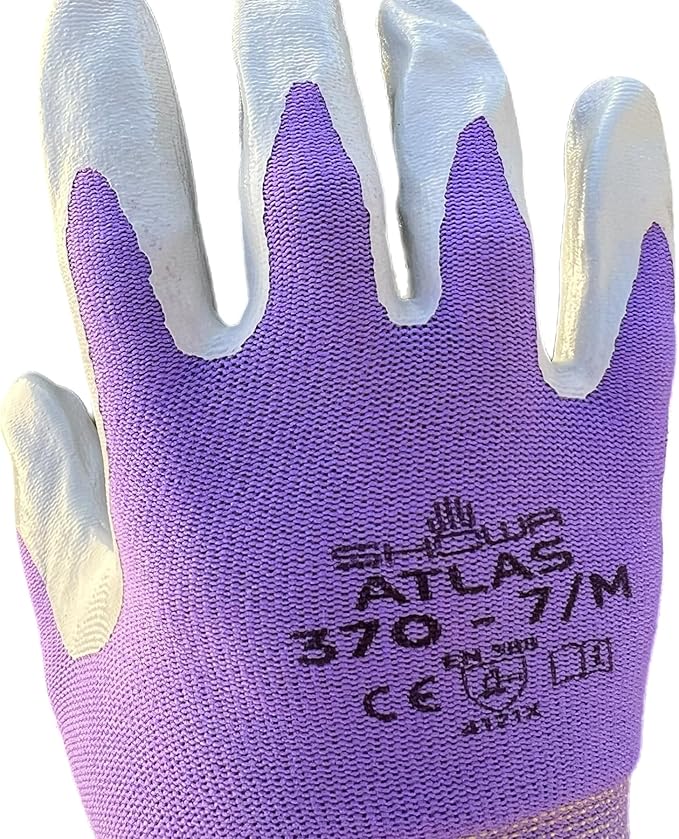 Women's Nitrile Gloves NT370 (4 Pack) Garden Gloves for Women Woman Gardeing working yardwork DIY