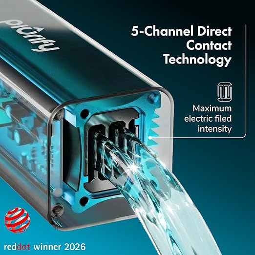PIURIFY in-Line Whole House Electronic Water Descaler System | All Hardness Levels + Extreme Hard Water | UP to 15+ GPG / 250+ PPM | 168V High-Power | 5 x More Effective | Salt-Free | No Maintenance