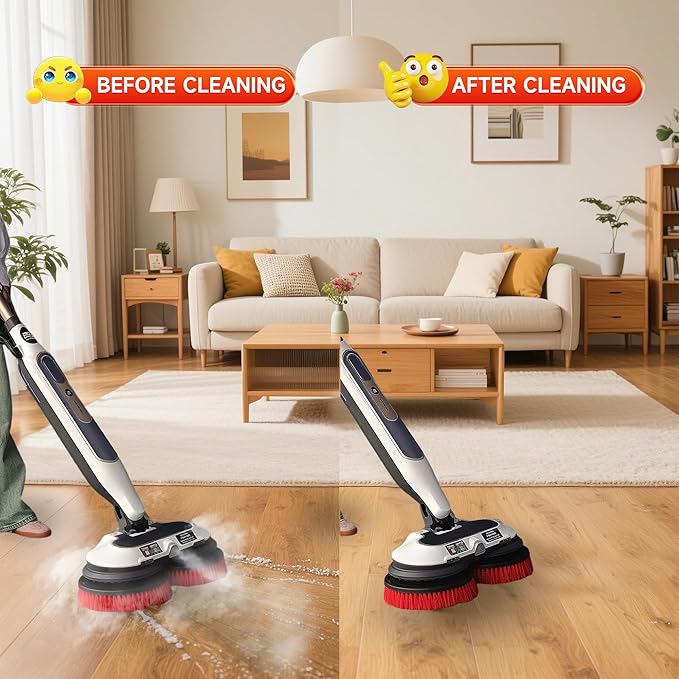2Pack S7001 Upgraded Mop Pad Replacement Brush Heads for Shark Steam Mop S8201/S7000Series Pads | Professional Cleaning and Polishing | for Tile Floors Grout Deep Cleaning Hard Floors (Blue)
