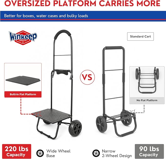 Shopping Cart, Super Loading Grocery Trolley, 220 lbs Capacity, Foldable Cart with Extra Large 55L Shopping Bag Portable Grocery Utility Cart with Adjustable Bungee Cord (Blue)