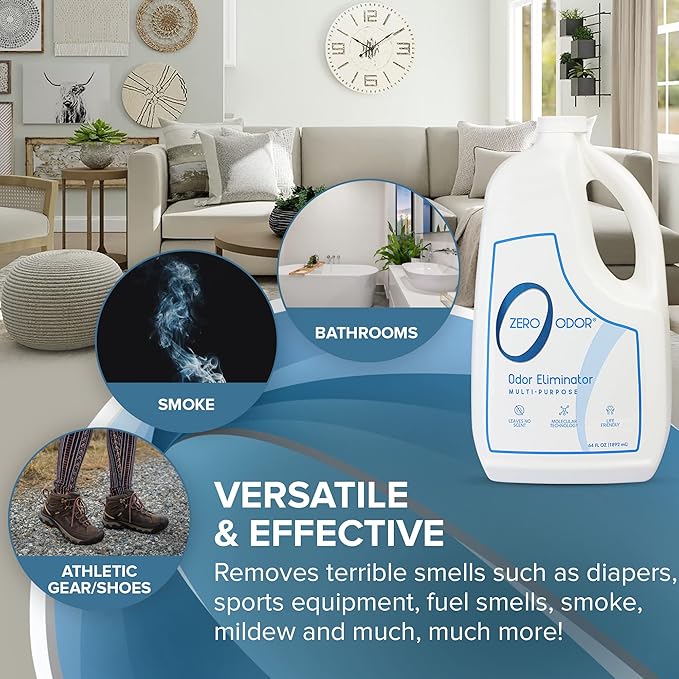 Zero Odor 64 oz. Multi-Purpose Odor Eliminator Air Freshener Spray GL1101404