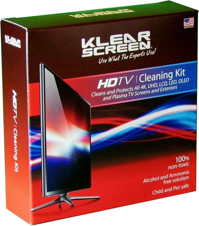 Large TV Cleaning Screen Cleaner for Tvs, Gaming Monitors, LCD, LED, OLED, LED, Made in The USA