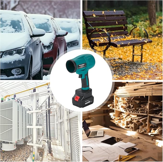 Jet Dry Mini Blower with 4.0Ah Battery and Charger,Handheld Brushless Air Blower 240 MPH High Speed Fan for Garages, Yard, Car, Office, Keyboard Cleaning, Leaf Cleaning