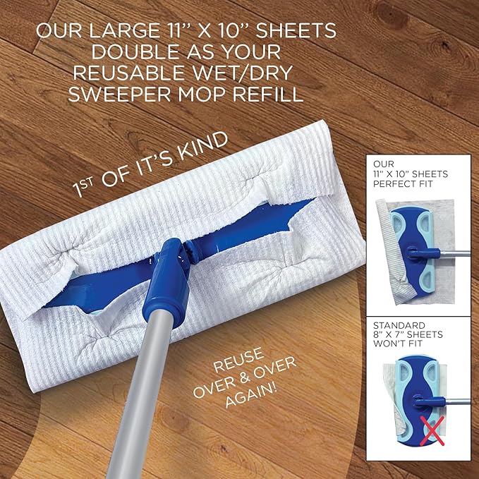Swedish Dishcloths for Kitchen XL, 30 Sheet Roll, Biodegradable & Compostable, Reusable Paper Towel Cleaning Cloths, 11" x 10", No Odor, Washing Dishes, Ultra Absorbent Cellulose Sponge Towel, By LOLA