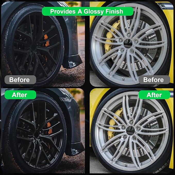 NADAMOO Aluminum Wheel Rim Paint Protective Clear Coat, Satin Finish, 2 Cans