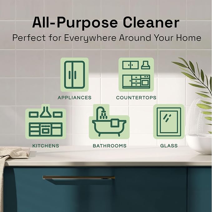All-Purpose HOCl Cleaning Spray, TSA Compliant Travel Size, 3.4oz, 4-Pack | Multi-Surface Cleaner, Hypochlorous Acid, No Chemical Residue, Fragrance Free, Non-Toxic, Daily Use, Family & Pet Safe