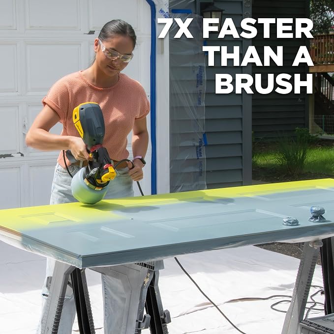 Wagner 2476838 FLEXiO 1500 Handheld HVLP Paint Sprayer, Sprays Unthinned Latex, Includes iSpray Nozzle, Complete Adjustability for All Needs, Lightweight Design