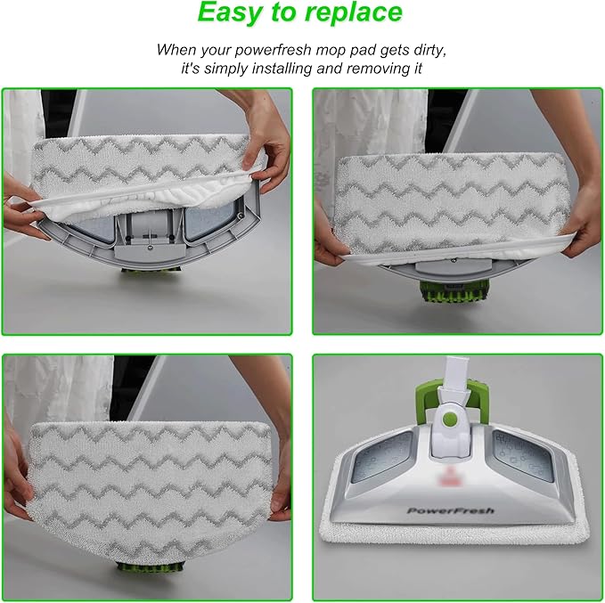 14 Pack Steam Mop Replacement Pads for Powerfresh Steam Mop 1940 1806 1544 2075 2685A 2181 2814 Series, Model 19402 19404 19408 19409 1940A 1940F 1940Q 1940T 1940W B0006 B0017 2075A