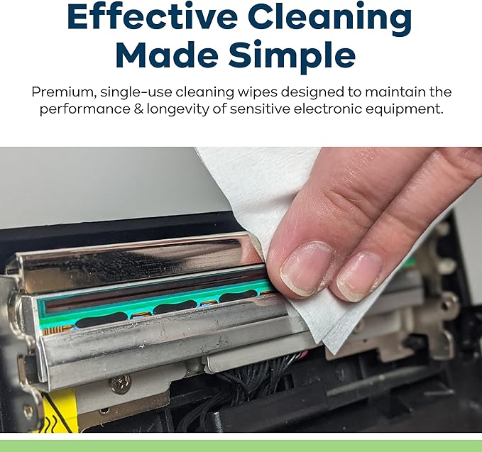 KICTeam - Electronic Cleaning Wipes (100 Wipes) - NSF Certified Tech Wipes for Electronics- Presaturated with 99.7% Isopropyl Alcohol