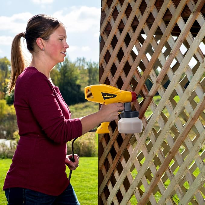 Wagner Spraytech 2418392 Control Spray QX1 HVLP Stain Sprayer, Ideal for Crafting & Small Staining Projects Like Decks, Fences and Lattice