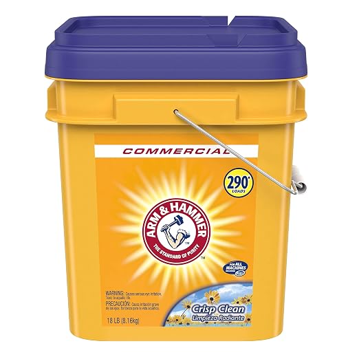 Arm & Hammer Laundry Detergent and Washing Soda Cleaning Bundle (18lb Pail + 55 oz Box)