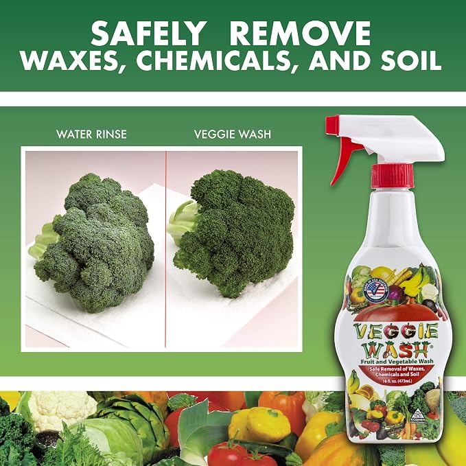 Veggie Wash Fruit and Vegetable Wash, Ideal for Cleaning Produce, 1 Gallon