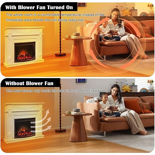 Hiorucet GA3650A GA3700 GA3650 GA3750A BK BKT Fireplace Blower Fan Kit for Desa Tech, FMI, Vanguard, Vexar, Astria Fireplace. Replacment Fireplace Blower Kit for Comfort Flame, Comfort Glow.