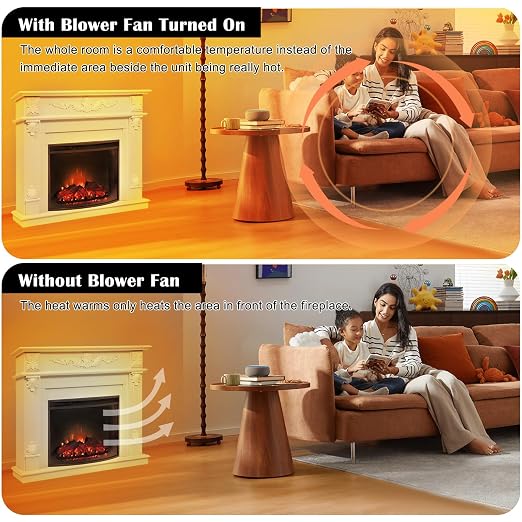 Hiorucet Upgraded Blower Fan Kits for Desa Fireplace Parts, GA3750A, GA3750, GA3700, BK BKT GA3650 Low Noise Fireplace Blower Motor for Desa Tech, FMI, Vanguard, Vexar, Comfort Flame, Astria Fireplace