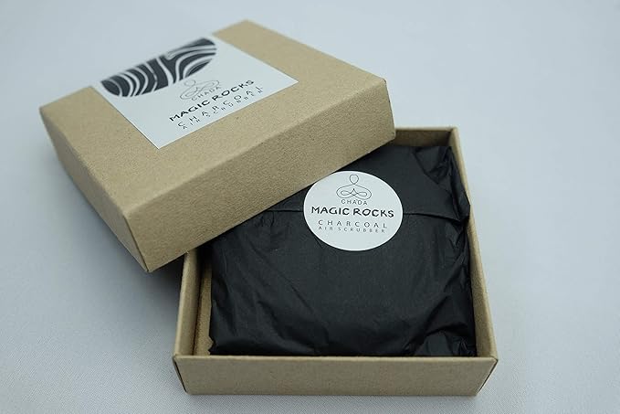 Chada Magic Rocks: Charcoal Air Freshener, No Chemicals,100% Activated Tropical Charcoal, Fragrance-Free Deodorizer, Natural Room Odor Eliminator, Neutralizer,Absorb Smoke Smell,1x180g