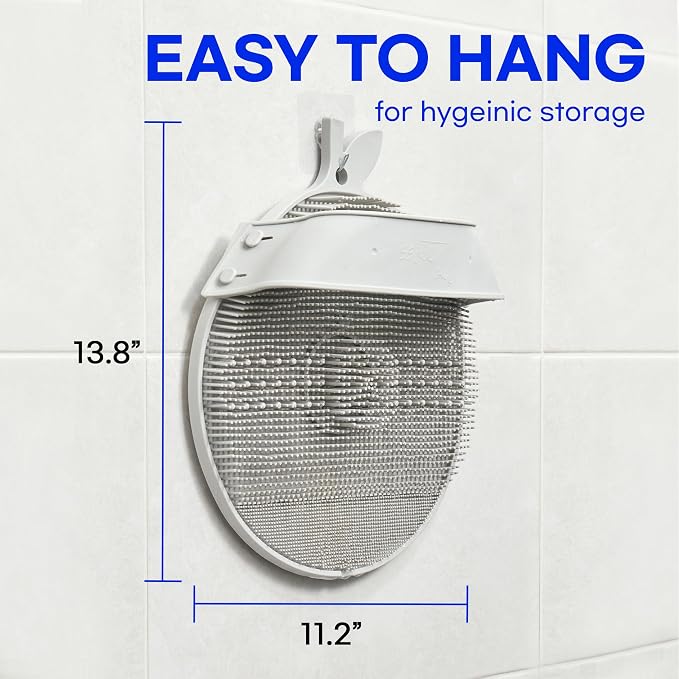 Larger Foot Scrubber - Foot Cleaner&Massager with Non-Slip Suction Cups for Use in the Shower