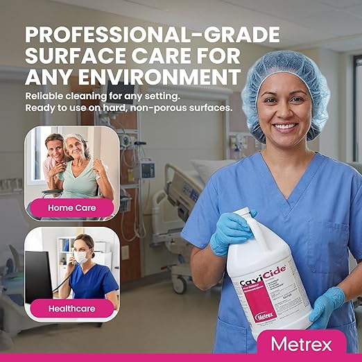 Metrex CaviCide Surface Disinfectant Cleaner, 13-1000 – Multi-Purpose Disinfectant & Cleaner for Medical Devices, NICU, Operating Rooms, Patient Care Areas, Labs, Schools – 1 Gallon (Pack of 3)