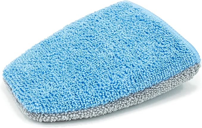 Autofiber [Saver Mitt] Coating Applicator Fingertip Mitt with Barrier Layer (5 in. x 4 in.) Blue/Gray - 12 Pack