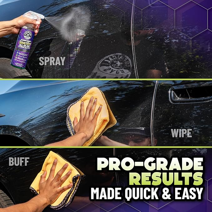 Chemical Guys Raging Rhino Waterless Car Wash, Quick Detailer Spray And Wipe Exterior Cleaner, 2 Pack, 20 Oz Each