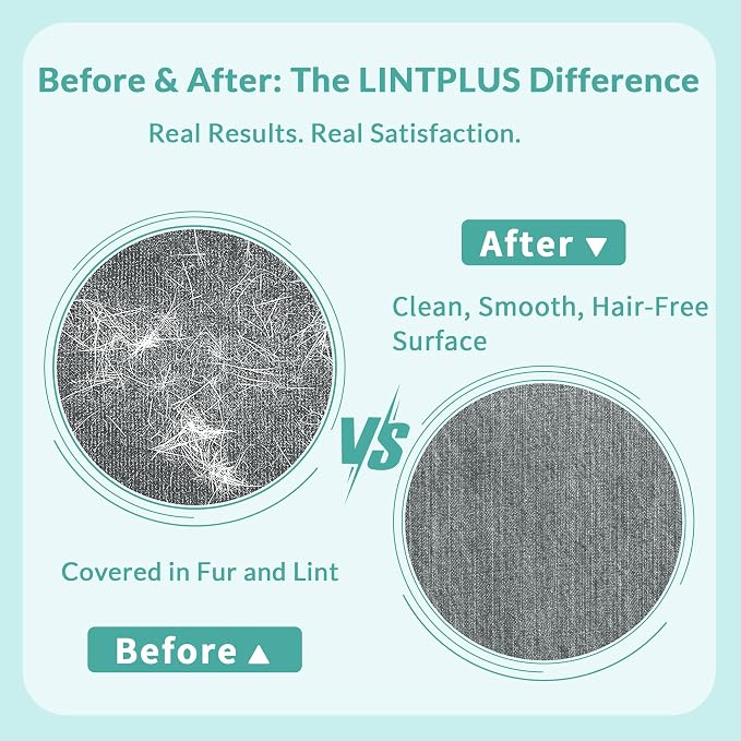 LINTPLUS Pet Hair Remover Kit (Max + Pro 2-Pack) – Oversized Carpet Rake for Large Areas & Compact Scraper for Furniture, Cars & Stairs, Heavy-Duty Copper Blade Set for Dog & Cat Hair