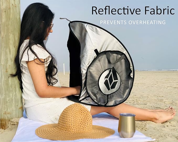 WISARO | New Laptop Sun Shade – Work from Anywhere, Anti-Glare, Lightweight, Fits up to 17" Device, Foldable & Portable Shield Cover, Privacy Hood - Complete with Microfiber Screen Cleaning Cloth