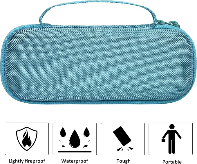 co2CREA Hard Case + Adjustable Monut Strap Bundle for Pure Enrichment PureZone Mini Portable Air Purifier – Protective Carrying Case with Multi-Purpose Mount for Car, School & Office Use