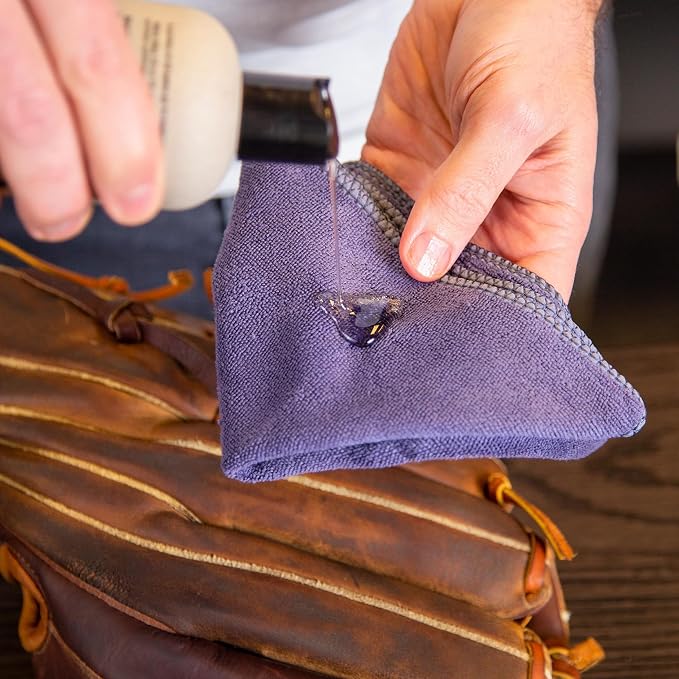 Rhino Wax Baseball Glove Care & Maintenance Kit with Oil & Conditioner | Maintain baseball gloves with premium oil and conditioner that preserve glove quality, flexibility and extend glove life.