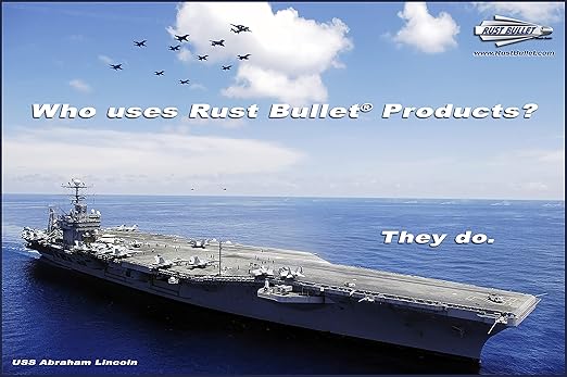 RUST BULLET Industrial - Metallic Gray - Six Shooter (6) 4 Oz Kit - Rust Preventative Coating for Industrial, Marine, Home and Farm Projects, Chip and UV Resistant, Durable Finish