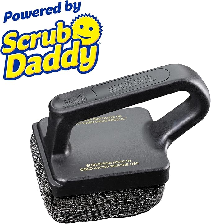 Mr. Bar-B-Q Bristle Free Large Steam Clean Griddle/Grill Brush Powered by Scrub Daddy