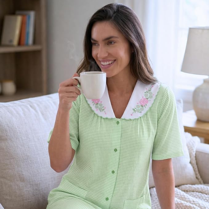 Dreamcrest Short Sleeve Duster Housecoat