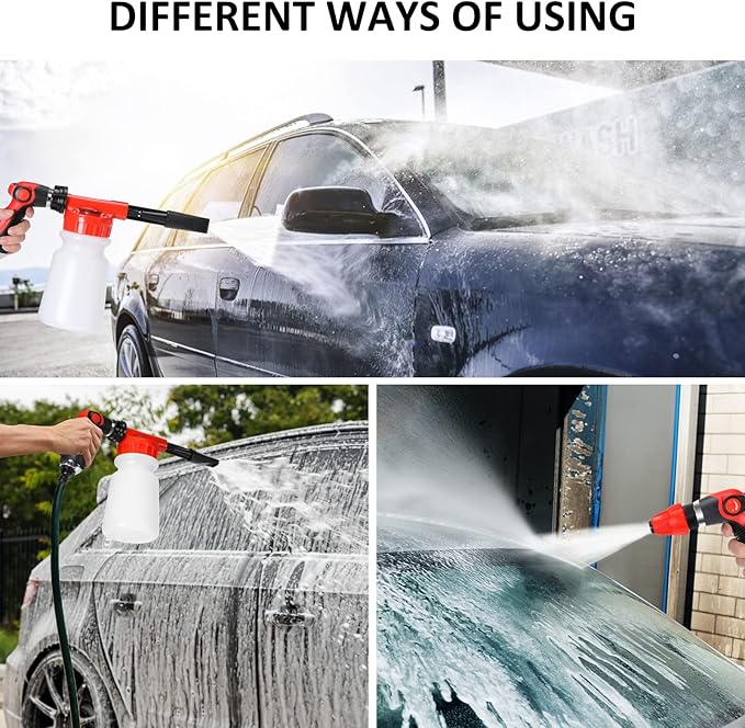 35Pcs Car Wash Detailing Kit Cleaning Kits with Foam Gun Sprayer Collapsible Bucket Brush Large Wash Mitt Towels Complete Interior Exterior Car Washing Supply Set Blue