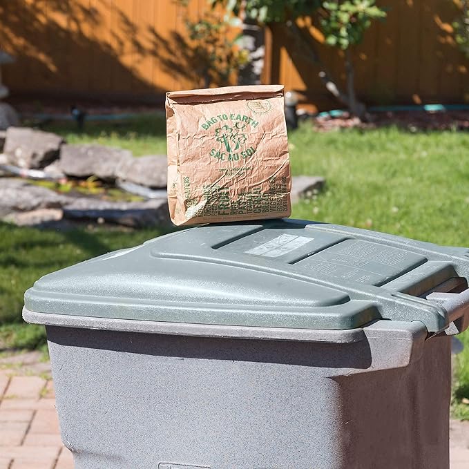 Bag to Earth -Kitchen Food Waste Bag, Set of 2 - Compostable, Leak-Resistant, 3.0 Gallons, 60 Count