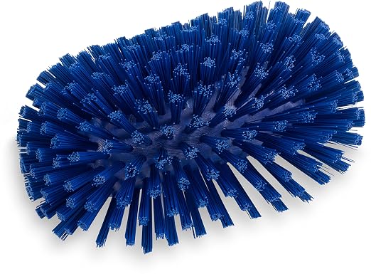 SPARTA Tank and Kettle Scrub Brush Heavy-Duty Tile Brush, Color-Coded and Handle Compatible (Sold Separately) for Optimal Access In Spacious Containers, Plastic, 5.5 X 9.5 Inches, Blue