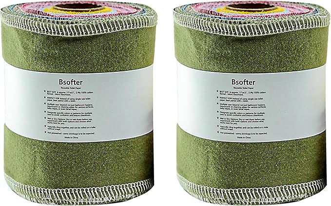 Reusable Toilet Paper Washable - 56 Pack Reusable Toilet Paper Rolls,Bidet Towels,Soft Washcloths,Cloth Reusable Toilet Tissue,Washable Paper Wipes for Rv Camper Tp