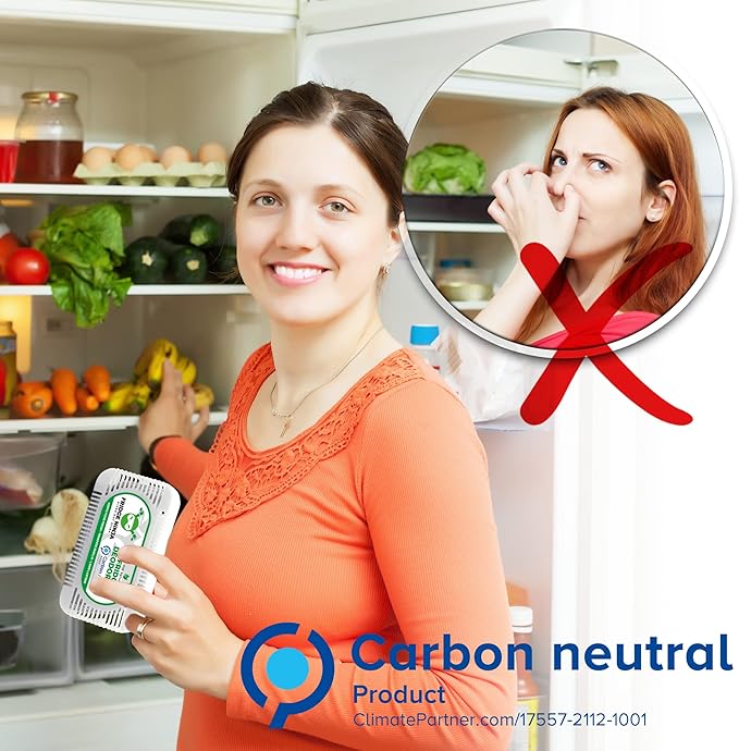 Fridge, Closet, Shoe, and Trash Can Deodorizers - Natural and Unscented Charcoal Odor Absorber for Odor Free Home