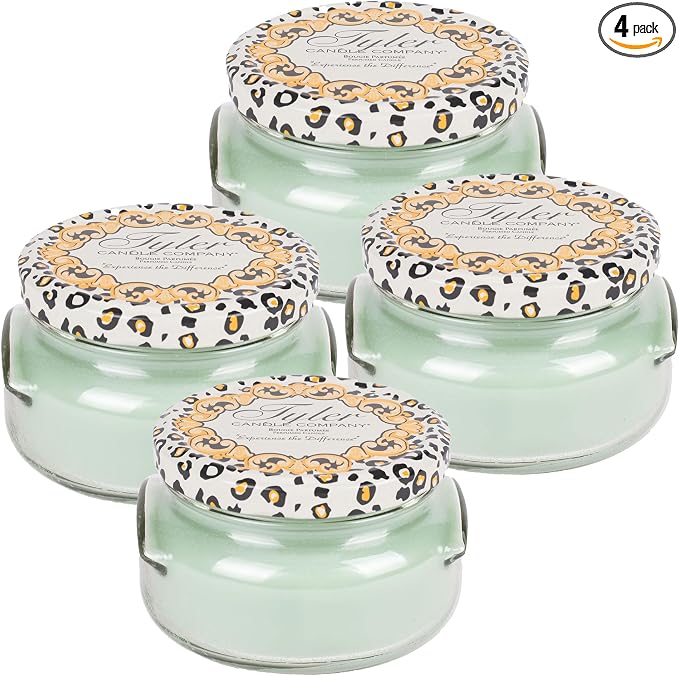 Tyler Candle Company 3075 PEARBERRY 3 Ounce Scented Jar Candle for Home or Office, Pack of 4
