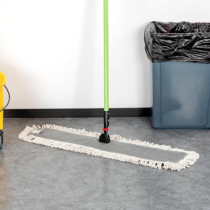 Restaurantware-MOP HEAD ONLY: Clean Tek Professional 35.83 x 5 Inch Dry Mop Head, 1 For Dusting - Frame And Handle Sold Separately, Disposable, Cotton, For Home And Office