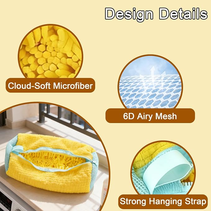 Shoe Washing Machine Bag Laundry Shoe Bags for Washer & Dryer Reusable Shoe Cleaning Bag for Sneaker Tennis Shoes