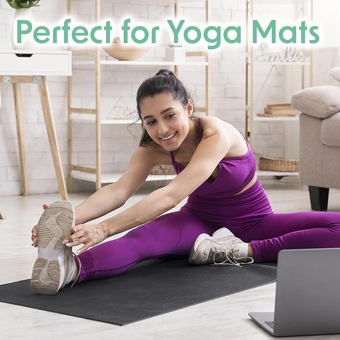 Wipex Yoga Mat Cleaner Wipes, EWG Verified, 400 Ct Plant-Based Lemongrass, Eucalyptus & Vinegar Wipes for Gym & Fitness Equipment & All Purpose Gym Cleaning - Safe for Peloton Bikes & Treadmills