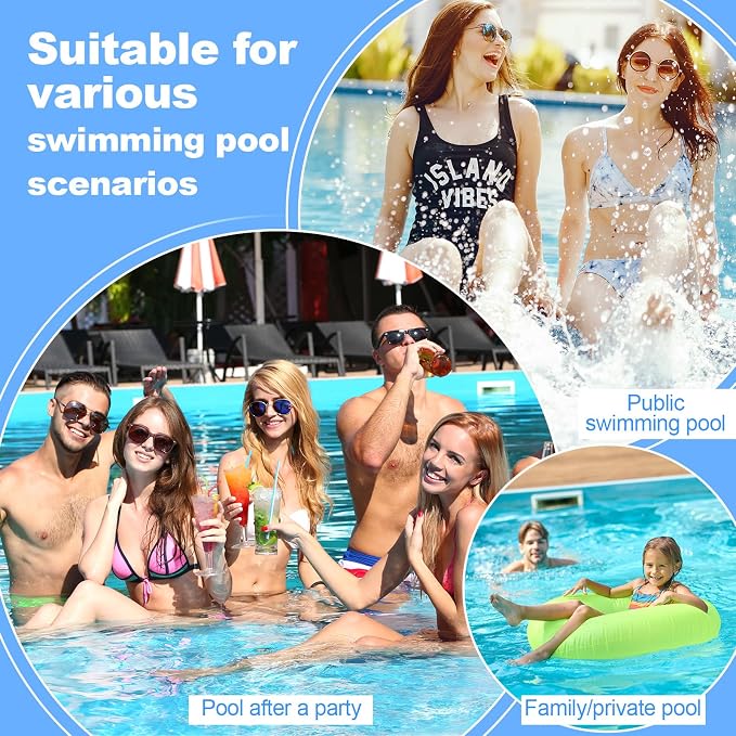 Pool Skimmer for Above Ground Pool, Through Wall Above Ground Pool Skimmer Set, Replacement Above-Ground Pool Skimmer (Compatible with SP1091LX) Suitable for Leaves, Hair, Insects and Debris