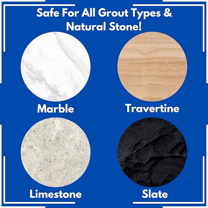Black Diamond Stoneworks Ultimate Grout Cleaner for Tile Floors — Acid-Free Deep Cleaner Removes Grease, Dirt & Soap Scum Without Damaging Grout — Safe for Marble and All Natural Stone (1-Quart)
