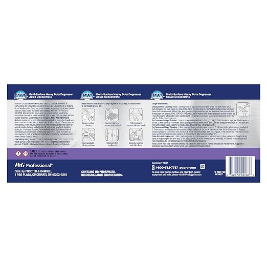 P&G PROFESSIONAL Dawn Degreaser, 1 Gallon (2 Pack) and Homax Steel Wool Grade #0000, 16 Pads