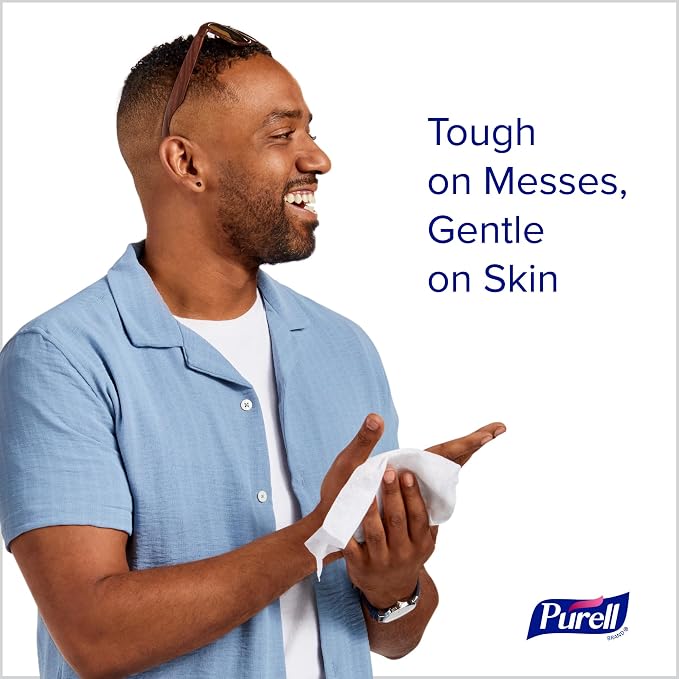 Purell Hand Sanitizing Wipes,Clean Refreshing Scent,Hand Wipes Canister - 9120-06-CMR,40 Count (Pack of 12)
