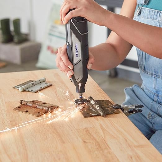 Dremel EZ406-02, EZ - Lock Starter Kit, 1 1/2-Inch (38.1 mm) Wheel Diameter, 5 Piece Fiberglass Reinforced Cut-Off Wheels and EZ402 Mandrel Included, Rotary Tool Cutting Disc Accessories - Pack of 2