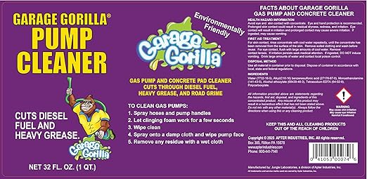 GG-6/32 Garage Gorilla Gas Pump Cleaner, 32 Volts (Pack of 6)